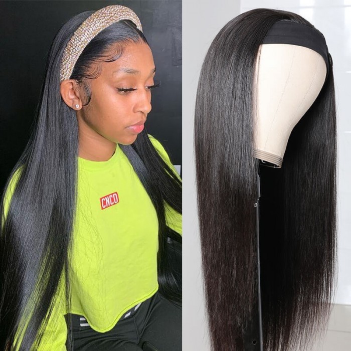 Nadula 18 Inch Straight Headband Wig Wear And Go Quick Install