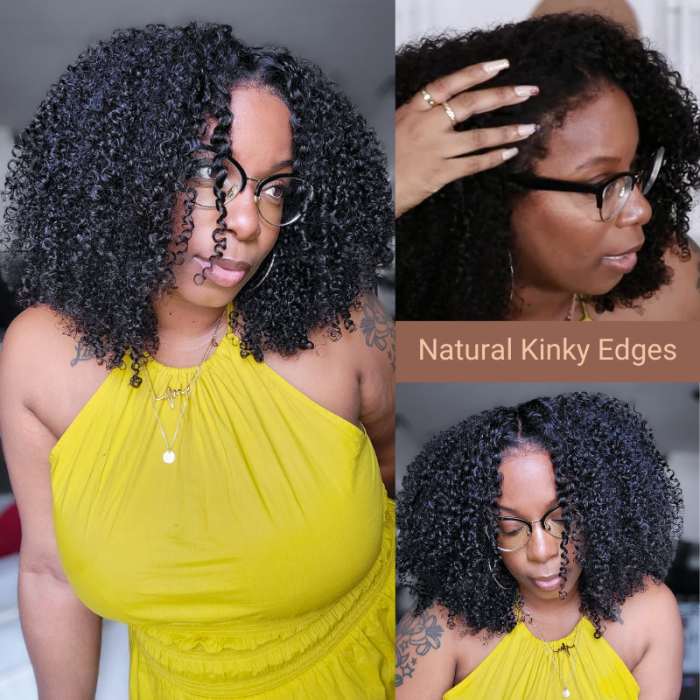 Nadula 16 Inch Affordable Kinky Curly Sample Wig Can't Be Changed Or Returned