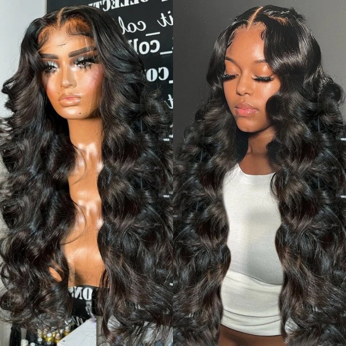 Nadula Full Lace Wigs Body Wave Virgin Hair 150% Density Human Hair Lace wigs 
