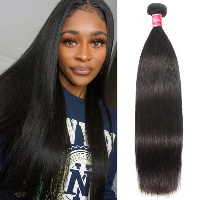 Nadula Virgin Brazilian Straight Hair 1 Bundle Unprocessed Brazilian Virgin Remy Human Hair Weave
