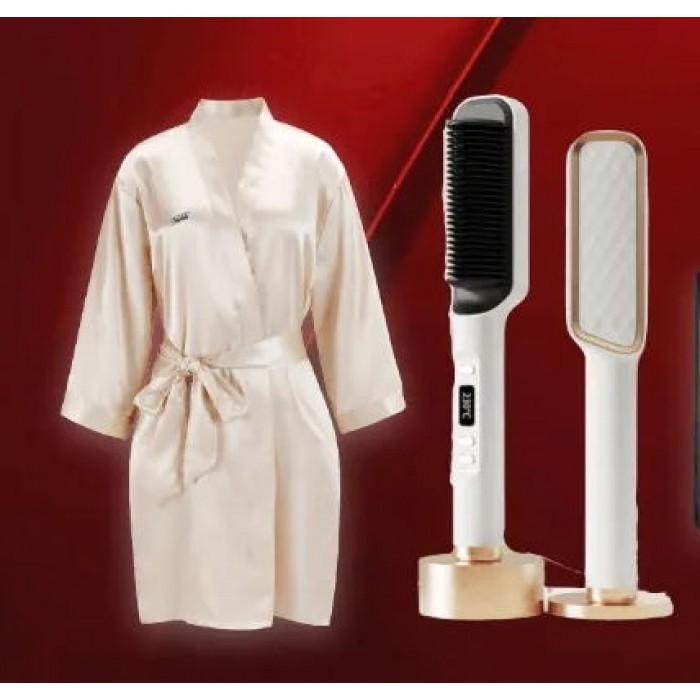 Nadula Random Free Gifts Electric Straightening Comb or Silk Nightgown Robe For Order Over $209 