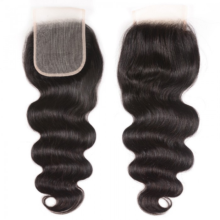 Nadula 4x4 Transparent Lace Closure Free Part Virgin Human Hair Lace Closure Body Wave Hair