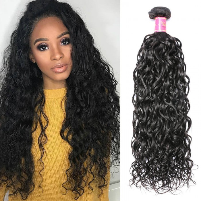 Nadula Virgin Hair Brazilian Water Wave Hair Weave 1 Bundle Free Shipping