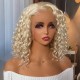Nadula 613 Lace Frontal Wig 13X4 Water Wave Blonde Wig Lace Front Human Hair Wigs Pre-plucked with Natural Hairline