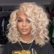 Nadula 613 Lace Frontal Wig 13X4 Water Wave Blonde Wig Lace Front Human Hair Wigs Pre-plucked with Natural Hairline