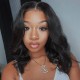 Nadula Whatsapp Flash Deal Body Wave Short Bob Wig Natural Black Lace Front 13X5X0.5 Middle T Part Lace Pre Plucked Hairline 