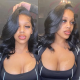 Nadula Whatsapp Flash Deal Body Wave Short Bob Wig Natural Black Lace Front 13X5X0.5 Middle T Part Lace Pre Plucked Hairline 