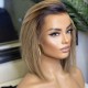 Nadula 1B/Honey Blonde Ombre Bob Wig 13x4 Lace Front Human Hair Wigs With Pre Plucked