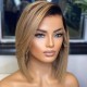 Nadula 1B/Honey Blonde Ombre Bob Wig 13x4 Lace Front Human Hair Wigs With Pre Plucked