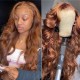 Image of Nadula Big Voluminous Curls Hair Wig Auburn Loose Wave Wigs 13x4 Lace Front Wigs 180% Density
