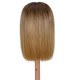 Nadula Whatsapp Flash Deal Ombre Golden Blonde Straight Bob Wig 13X4 Lace Front With Brown Roots Balayage Wig Pre Plucked