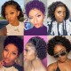 Image of Nadula 6 Inch Curly Pixie Cut Wig 100% Human Hair Short Curly Wig 13 By 1 Inch Handtied Hairline