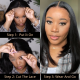 Nadula Straight Short Bob Wig Lace Frontal Wig Pre Plucked 100% Human Hair Super Soft