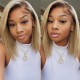 Nadula 1B/Honey Blonde Ombre Bob Wig 13x4 Lace Front Human Hair Wigs With Pre Plucked