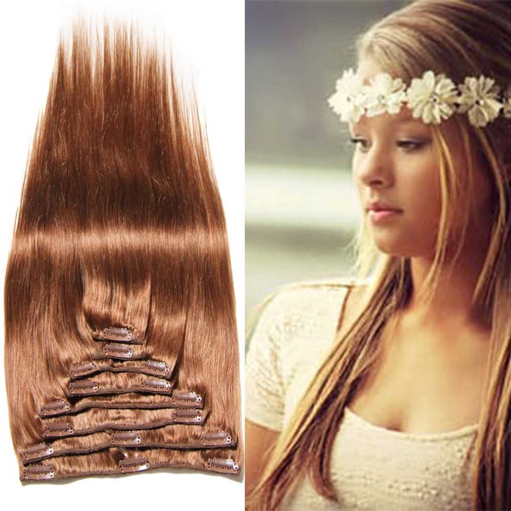 Nadula Wholesale Colored 24 Inch Clip In Malaysian Real Virgin