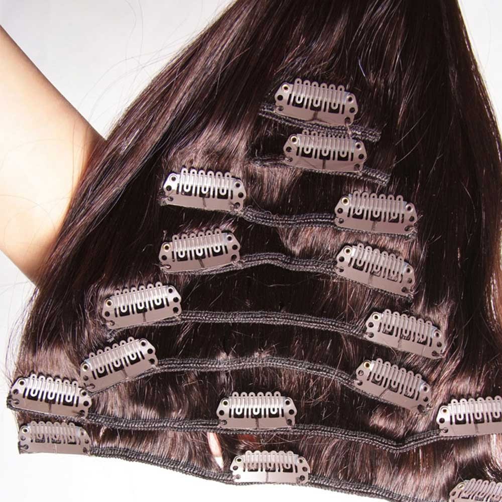 Nadula Good Feedback Thick 100 Human Hair Extensions Clip ...