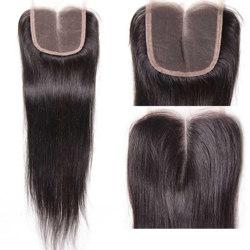 Nadula 4 Bundles Virgin Straight Human Hair Weave With ...