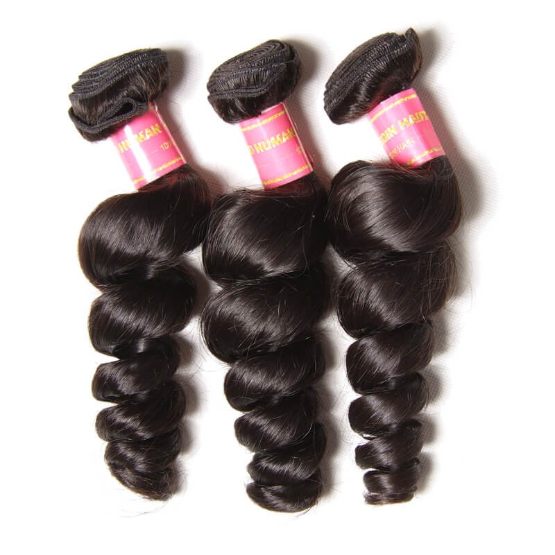 Nadula Virgin Brazilian Loose Wave Hair Weave 3 Bundles ...