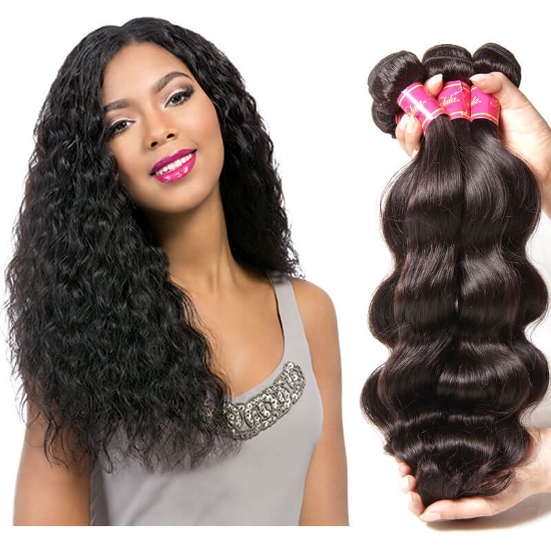 Nadula Cheap Virgin Peruvian Body Wave Hair Weave 4 ...