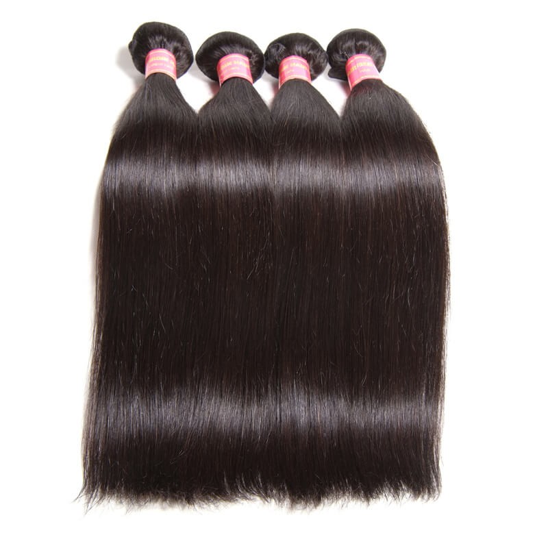 Nadula Soft Virgin Brazilian Straight Hair Weave 4 Bundles ...
