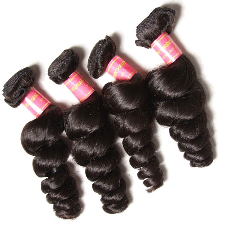 Nadula Virgin Brazilian Loose Wave Hair Weave 3 Bundles ...