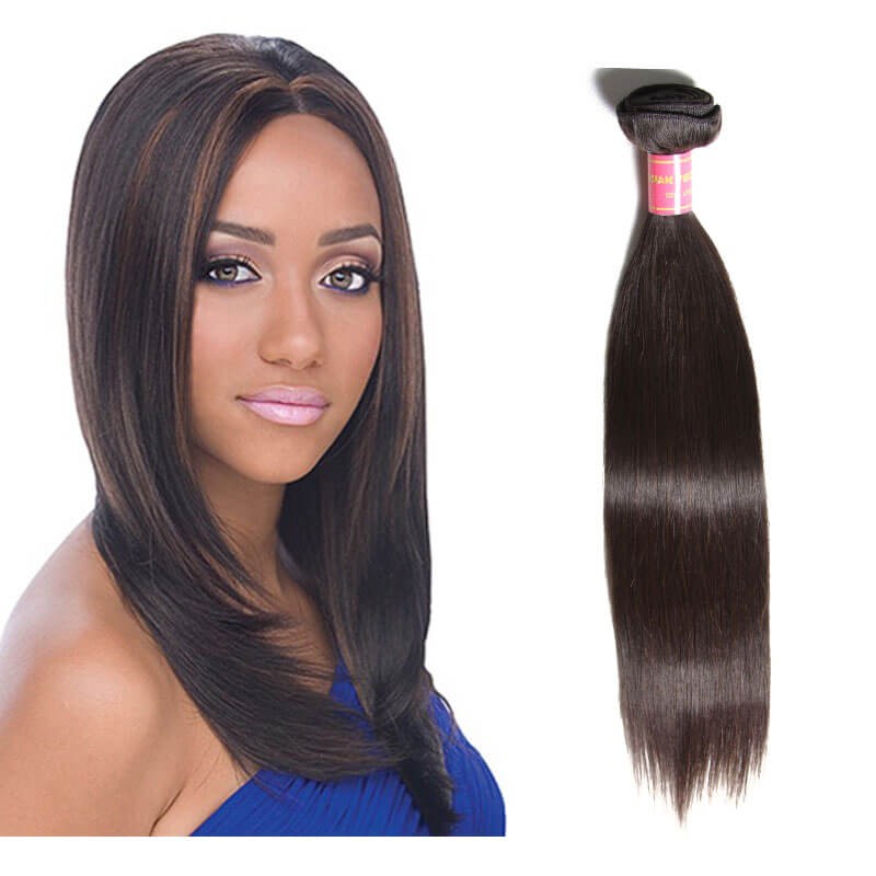 Nadula Virgin Brazilian Straight Hair 1 Bundle Unprocessed ...
