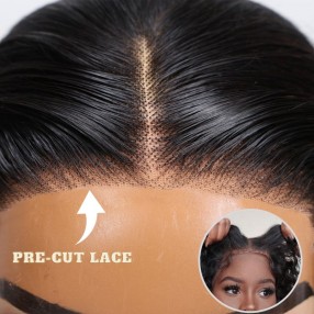 Nadula 6*4.5 Pre-cut Lace Closure Wigs Wear and Go Wig For Beginners Honey Blonde Highlight Body Wave Wig