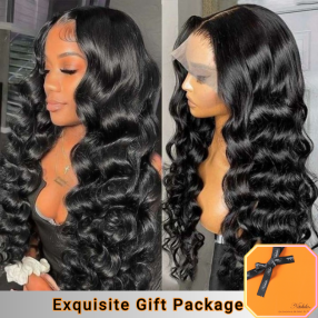 Nadula Body Wave 13x4 HD Lace Front Human Hair Wigs and Transparent Lace Frontal Wig with Baby Hair