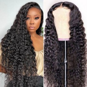 Nadula Pre-cut Lace Closure Wigs Water Wave Wear and Go Wig For Beginners