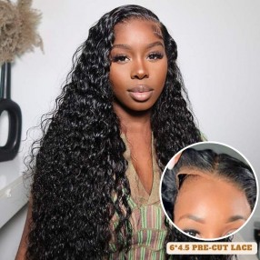 Nadula Pre-cut Lace Closure Wigs Water Wave Wear and Go Wig For Beginners