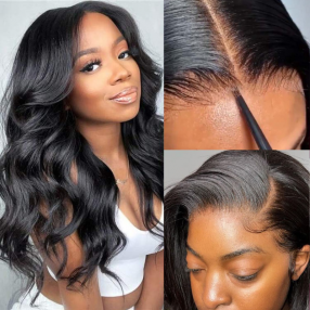 Nadula Pre-cut 5x5 HD Closure Wig 150% Density Human Hair Wigs Body Wave Lace Closure Wig