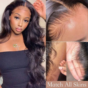 Nadula Glueless 5x5 HD Lace Closure Wig Body Wave Ultra-thin HD Lace Wig Wear and Go