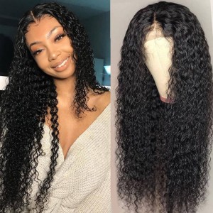 Nadula Natural Color Lace Frontal Wigs Jerry Curly Virgin 150% Density Remy Virgin Human Hair 13*4 Wig
