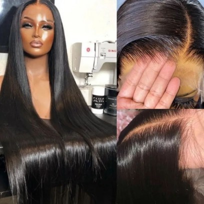 Nadula Flash Sale 13x4 Lace Front Wigs 150% Density High Quality Straight Human Hair Wigs For Women New Kinky Curly Baby Hair Edges Available