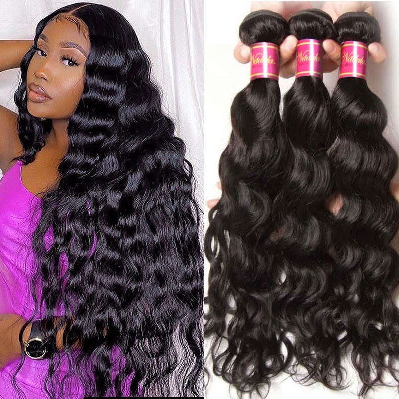 Natural wave human hair clearance