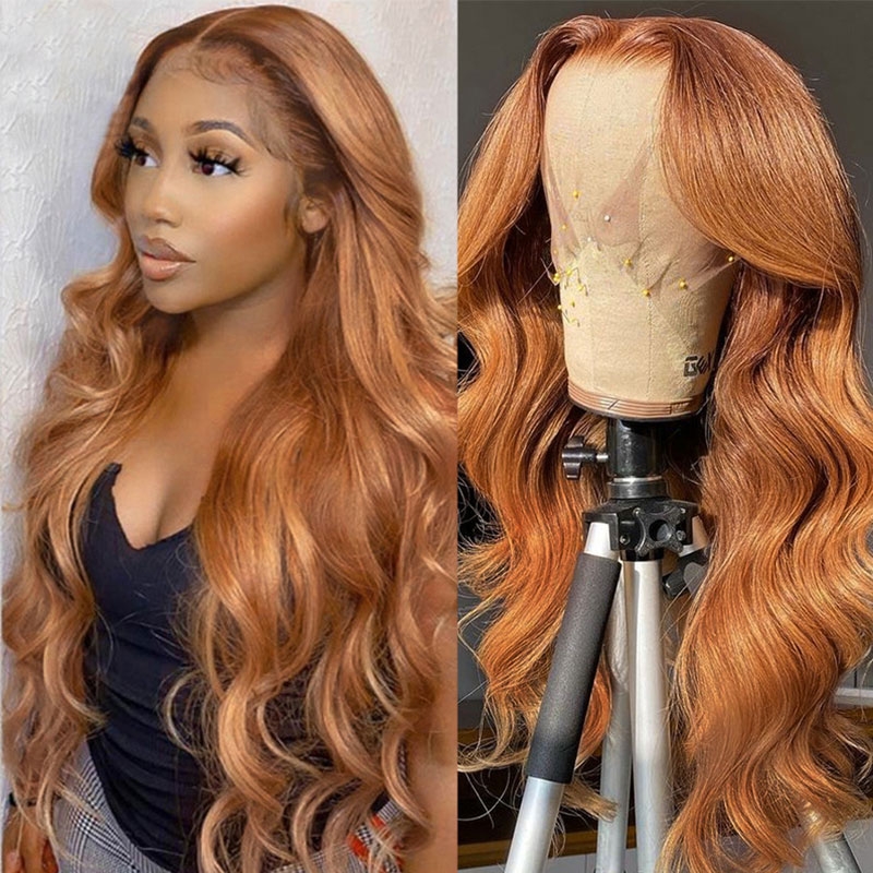 

Nadula Whatsapp Flash Deal Gentle And Rich Honey Blonde Body Wave Lace Part Human Hair Wigs For Women
