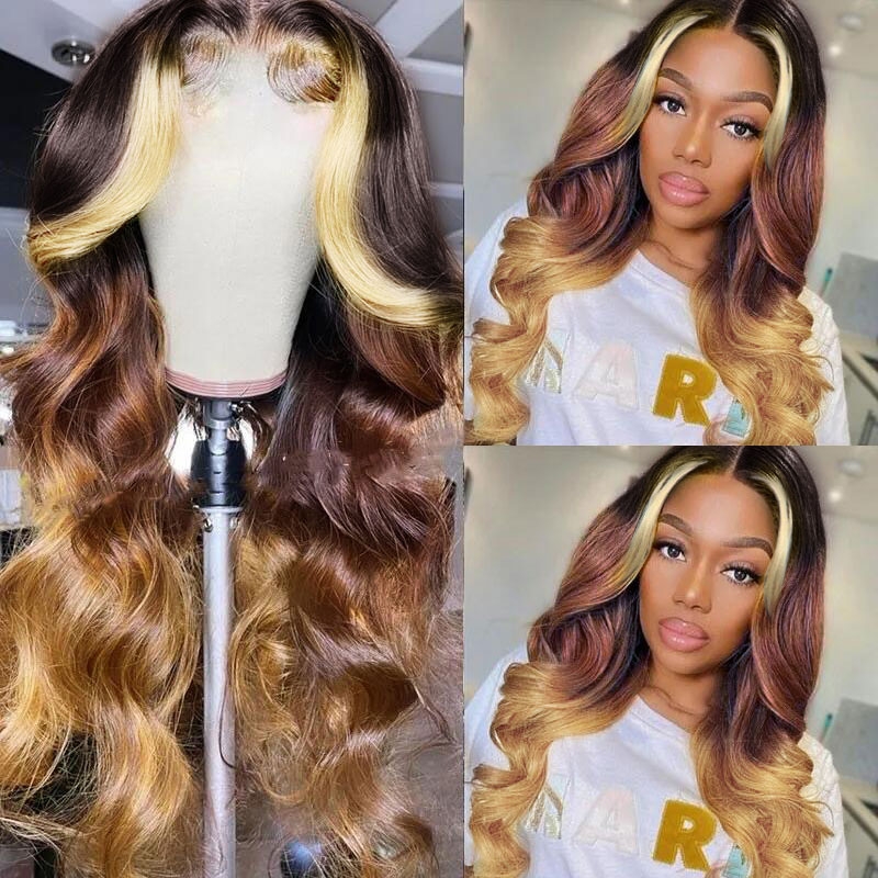 

Nadula Whatsapp Flash Deal Long Face Framing Highlights Wigs Honey Blonde Balayage On Brown Hair