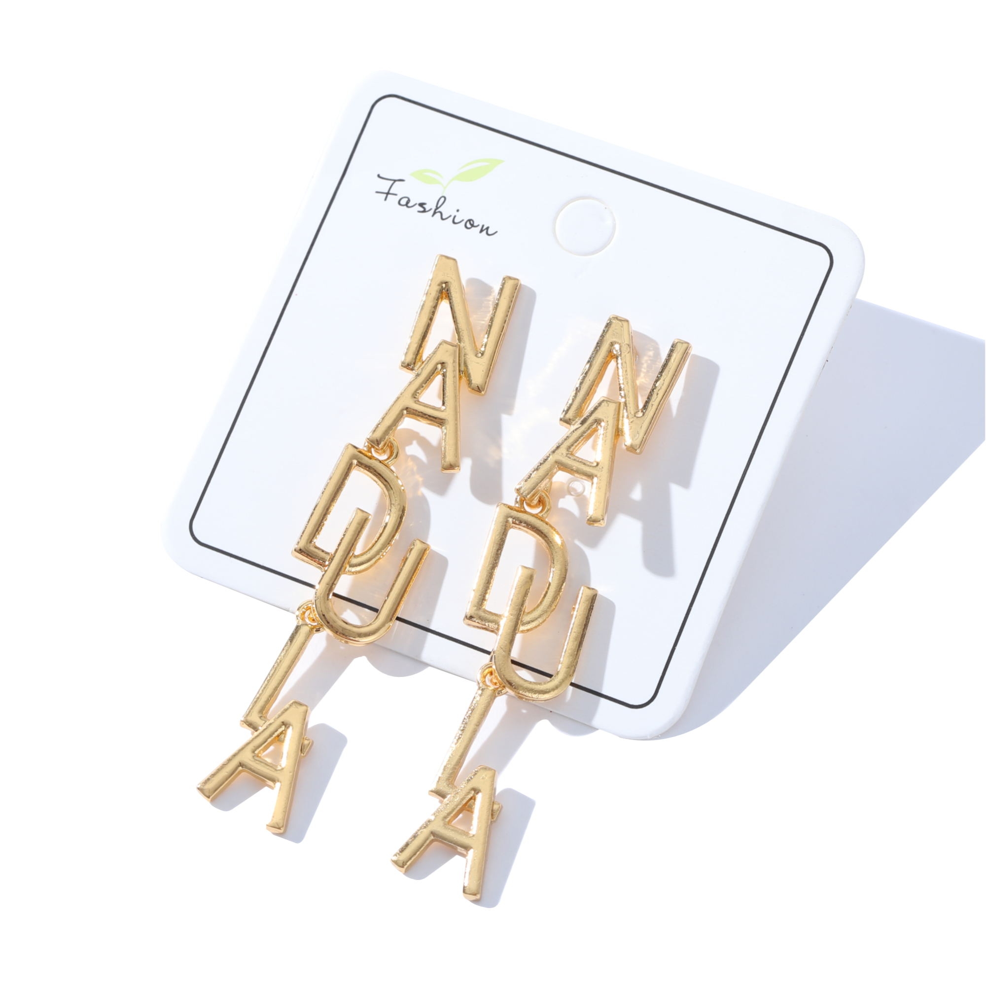 

Nadula Pendant Earrings for Women Customized Fashion Letter Earri