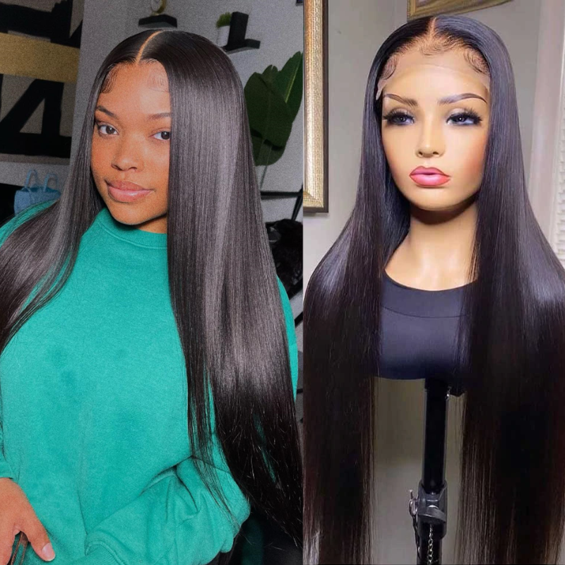 

Nadula $100 Off 5x5 Transparent HD Lace Closure Straight Wig 180% Density Glueless Wig Real Human Hair Virgin Hair