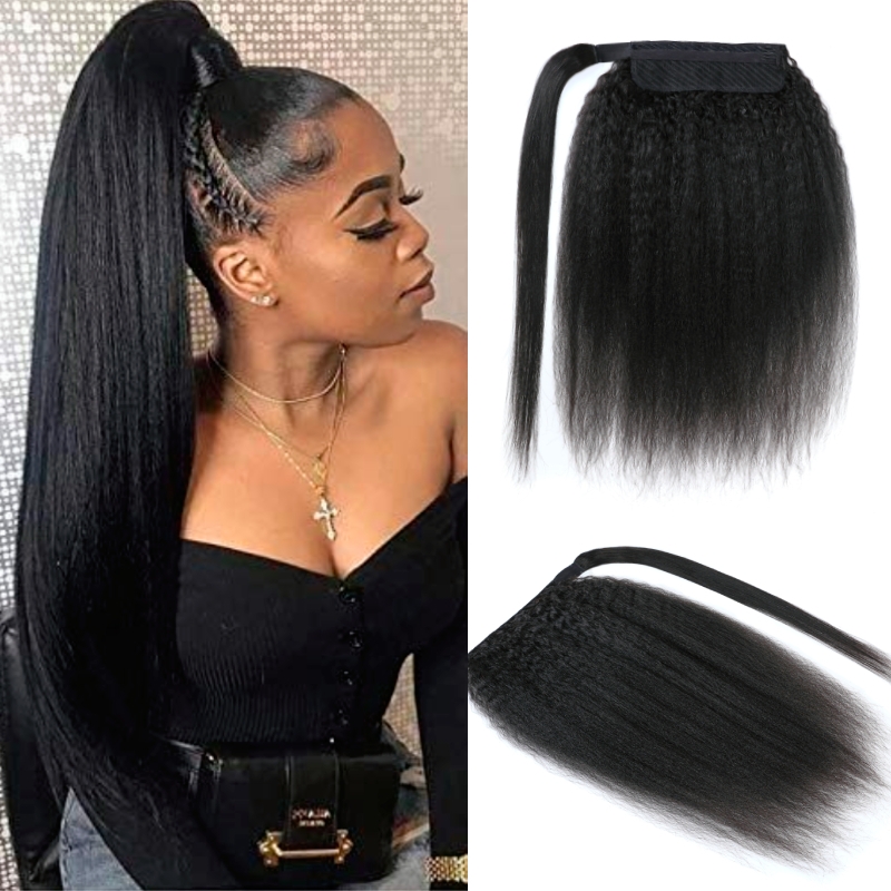 

Nadula Kinky Straight Ponytail Hair Extensions Affordable Clip In Human Hair High Ponytail
