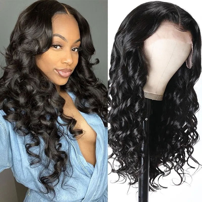 

Nadula Bouncy Big Curls Human Hair Wigs Transparent 13x4 Lace Front Wigs For Women