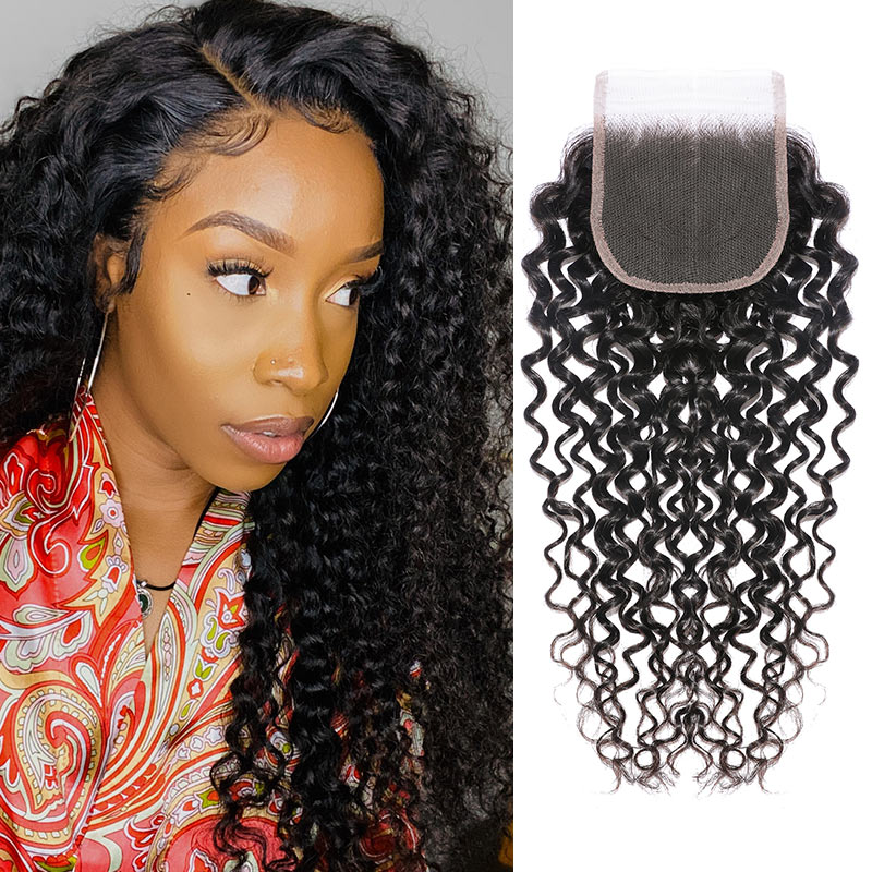 

Nadula 4x4 Three Part Middle Part And Free Part Lace Closure Curly 100% Virgin Human Hair