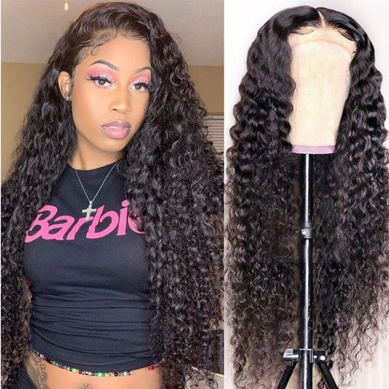

Nadula Flash Sale Water Wave Lace Frontal Wigs for Black Women Pre Plucked Water Wave Remy Human Hair Wig