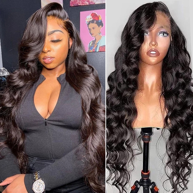 

Nadula 13*6 Lace Front Body Wave Pre-Plucked Wigs 150% Density Human Hair Wigs