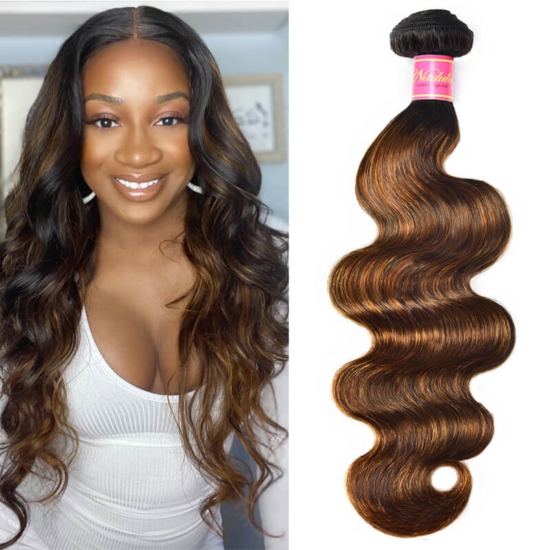 

Nadula 1 Bundles #1B/30 Highlight Color Body Wave Human Hair Extension