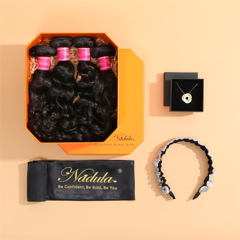

Nadula High-quality 3 Bundles Virgin Natural Wave Hair Bundles Exquisite Ceremony Package