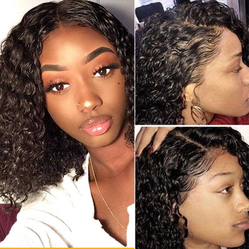 

Nadula Whatsapp Flash Deal Water Wave Short Bob Wigs 360 Lace Front Wigs Human Hair 150% Density