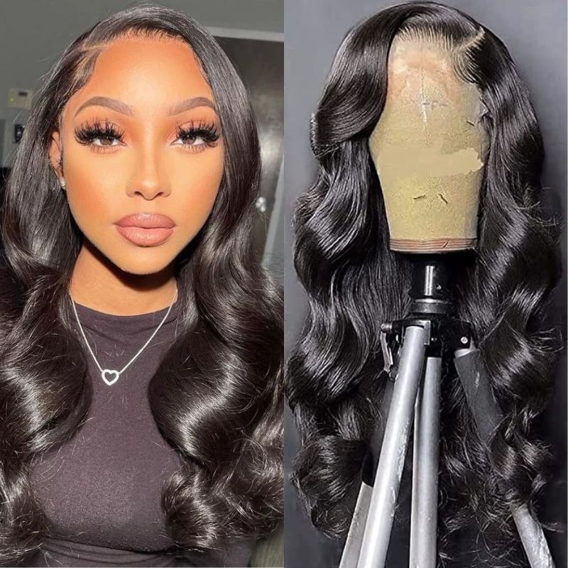 

Nadula Body Wave Human Hair Wigs Lace Closure and Lace Frontal Pre Plucked Wigs Affordable Wigs