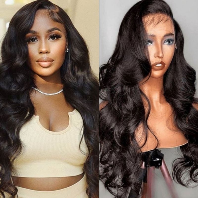 

Nadula Cost-effective Side Part Swiss Lace Wigs 100% Human Hair Wigs With Baby Hair