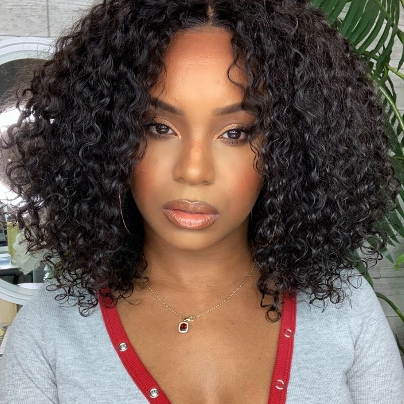 

Nadula HD Lace Jerry Curly Short Bob Wig Guleless 150% Density 5*